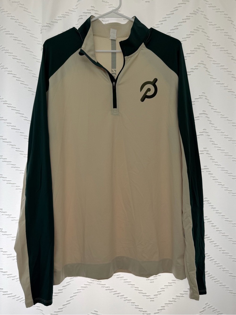 Peloton Cream and Dark Green Long Sleeve Jersey